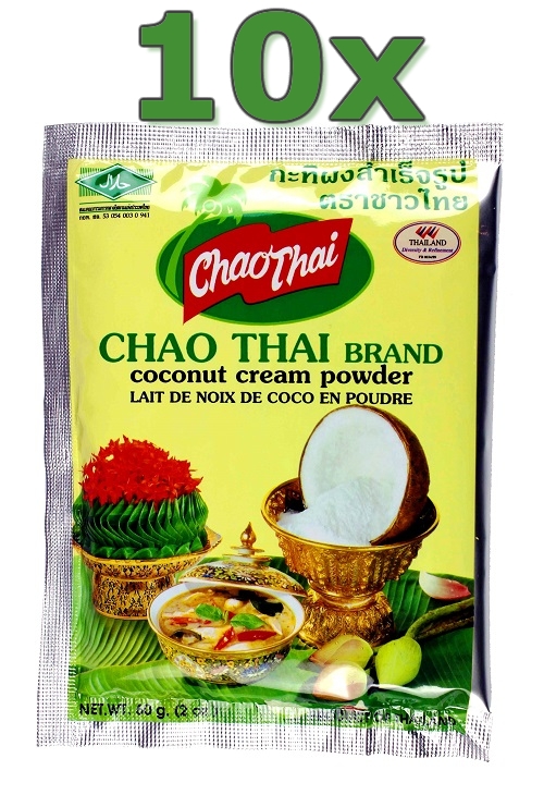 Crema di cocco in polvere Chao Thai brand 10x60 g.